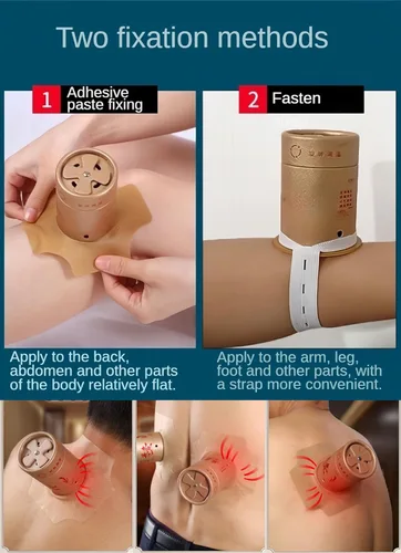Vista 4 de 54 varillas de moxa con 4 soportes de moxibustión autoadhesivos y temperatura ajustable para autoterapia