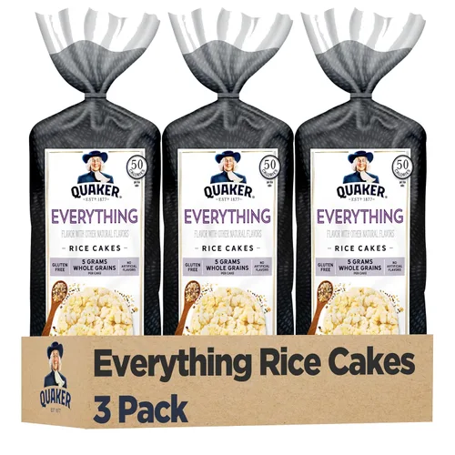 Vista 15 de Quaker Tortas de Arroz Grandes, Manzana y Canela, Paquete de 3