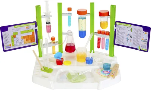Vista 2 de Thames & Kosmos Ooze Labs Chemistry Station - Kit de experimentos científicos, 20 experimentos no peligrosos que incluyen limo seguro