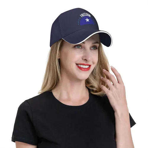 Vista 3 de QIZYOQA The Bonnie Blue Flag and Freedom Baseball Cap for Men Women Adjustable Funny Dad Hat