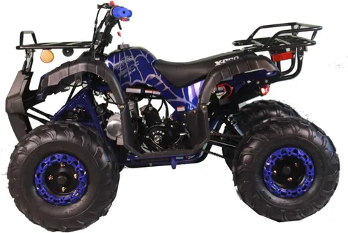 Vista 3 de X-Pro - Cuatrimoto de 150 cc con luces LED y neumáticos grandes de 19-18 in Azul araña
