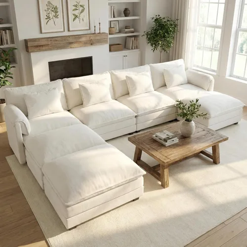 Vista 34 de ELUCHANG Sofá biplaza de 80 pulgadas, sofá modular modular de 2 asientos para sala de estar y apartamento, cómodo sofá tapizado de doble capa