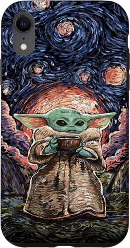 Vista 25 de Star Wars: The Mandalorian The Child Starry Night Style - Carcasa para iPhone 17