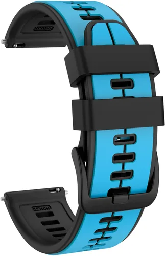 Vista 11 de ISABAKE Correa de silicona de liberación rápida de 0.866 in para Garmin Vivoactive 4/Venu 2/Forerunner 255, para Samsung Gear S3
