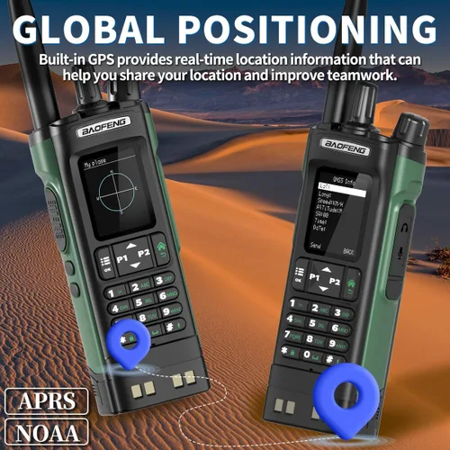 Vista 9 de Radio de Mano BAOFENG DM32 DMR Radio Portátil Recargable Walkie Talkies de Largo Alcance DM32UV 5RM Radio de Dos Vías NOAA Radio del Clima