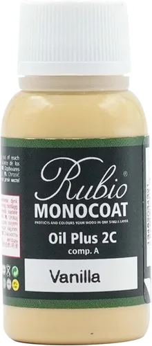 Vista 55 de Rubio Monocoat Muestra de Tinte y Acabado para Madera - Niebla 5% Aceite Plus Parte A Aceite de linaza para madera de secado rápido y ecológico