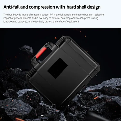 Vista 7 de Estuche de transporte impermeable compatible con DJI Osmo Pocket 3 Creator Combo Estuche rígido Estuche de viaje portátil Bolsa de almacenamiento