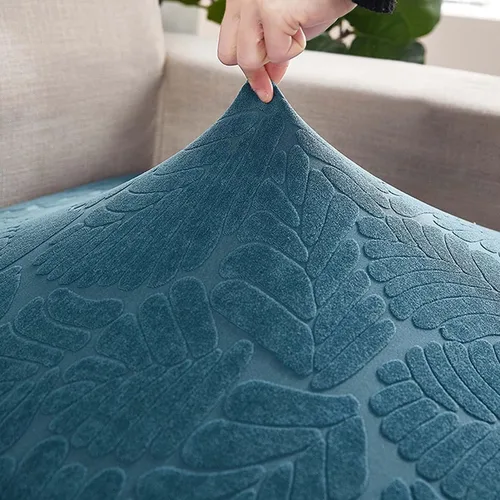 Vista 2 de Funda de sofá universal resistente al desgaste, fundas de sofá seccionales, 3 piezas en forma de L, fundas mágicas para sofá de alta elasticidad