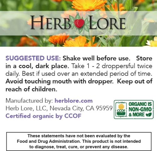 Vista 7 de Herb Lore Organic Vitex Tincture - Suplemento líquido de casteberry para mujeres, extracto de bayas de árbol casto, base de alcohol