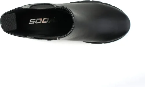 Vista 5 de Soda Pioneer - Botines Chelsea de tacón bajo para mujer, con doble elástico