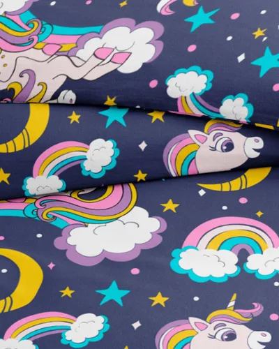 Vista 34 de Juego de funda de edredón para niños tamaño completo - Juego de funda de edredón de microfibra arcoíris de 3 piezas y 2 fundas de almohada