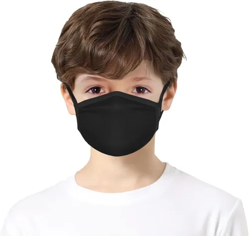 Vista 7 de UKQMK Paquete de 3 mascarillas faciales reutilizables de moda para niños, pasamontañas lavables