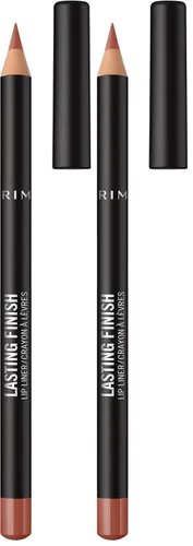 Vista 18 de Rimmel Delineador de labios de acabado duradero, Brownie Pie 8HR Wear Paquete de 2 Pastel de brownie