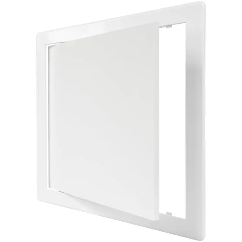 Vista 9 de Panel de acceso de plástico negro de 6" x 6". Panel de puerta de conducto de servicio. Panel de acceso de pared para fontanería, electricidad