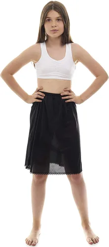 Vista 7 de Rosette Niñas Medio Slip - Sin Aferramiento - Material de Nylon - Negro