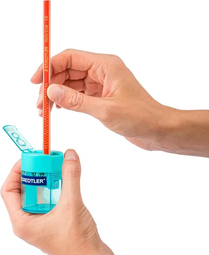Vista 4 de Staedtler Sacapuntas de bañera de doble orificio - Turquesa - 512 006-37