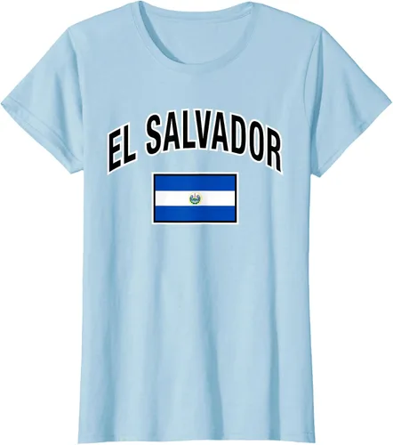 Vista 20 de Camiseta salvadoreña Orgullosa Bandera de El Salvador, Negro
