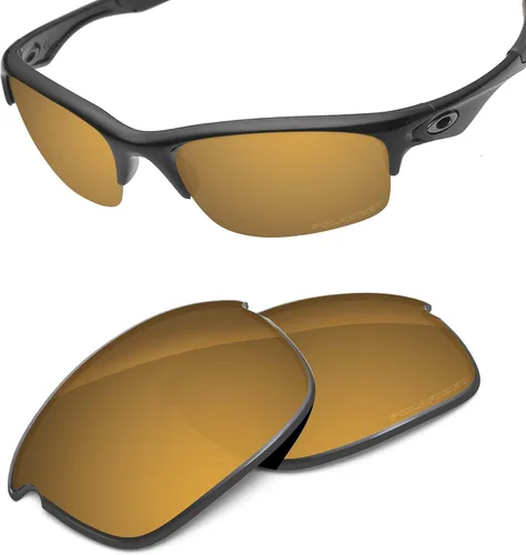 Vista 27 de Lentes de repuesto de rendimiento compatibles con Oakley Bottle Rocket OO9164 policarbonato polarizado grabado al aguafuerte, amarillo dorado Oro