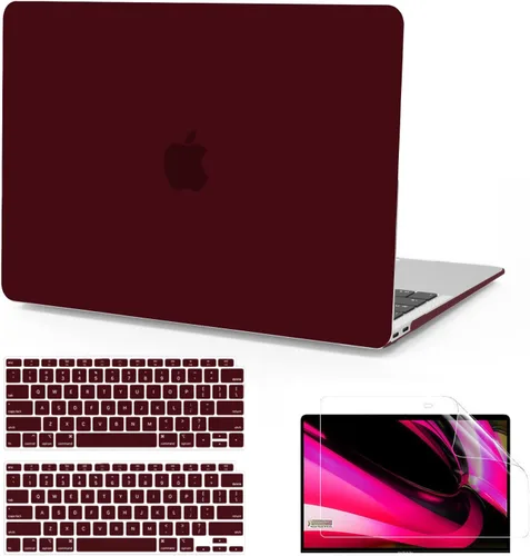 Vista 11 de B BELK Funda compatible con MacBook Air de 13 pulgadas 2022 2021 2020 2019 2018 A2337 M1 A2179 A1932 Touch ID, carcasa rígida de plástico mate