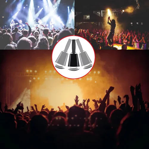 Vista 5 de Campana de vaca de acero de 8 pulgadas con asa, campana para hacer ruido, campana de llamada de mano fuerte para eventos deportivos, fútbol, fútbol