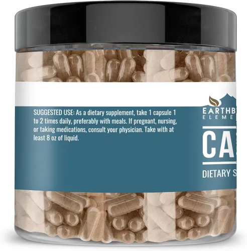 Vista 3 de Earthborn Elements, Cápsulas de Cacao, 200 Cápsulas