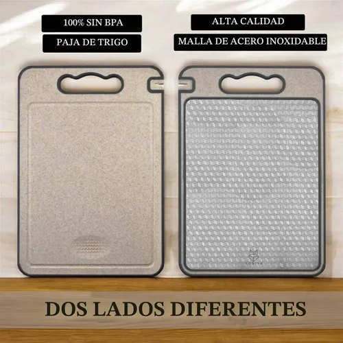Vista 8 de Tabla de cortar de acero inoxidable con afilador de cuchillos