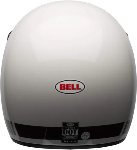 Vista 7 de Casco Bell Moto-3, Blanco Clásico, Mediano
