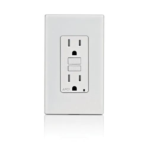 Vista 31 de Leviton SmartlockPro Interruptor con enchufe de doble polo receptáculo, AFTR1-E, 120.0 volts