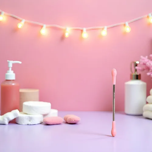 Vista 5 de Removedor de vello facial rosa, herramienta depiladora de resorte para depilación rápida, alternativa de roscado eficaz, depiladoras profesionales