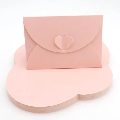Vista 9 de 32 piezas de sobres mini con cierre de corazón, sobres pequeños y bonitos en negro, lindos porta tarjetas de regalo para cartas de amor y notas