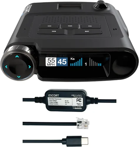 Vista 13 de Detector de radar láser Escort MAX 360 - GPS, alertas direccionales, antena dual delantera y trasera, conectividad Bluetooth, alertas de voz