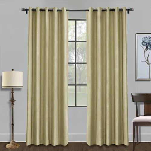 Vista 10 de Fcosie Cortinas opacas de lino de 50 pulgadas de ancho x 63 pulgadas de largo, paneles de cortina con ojales para sala de estar, dormitorio, baño