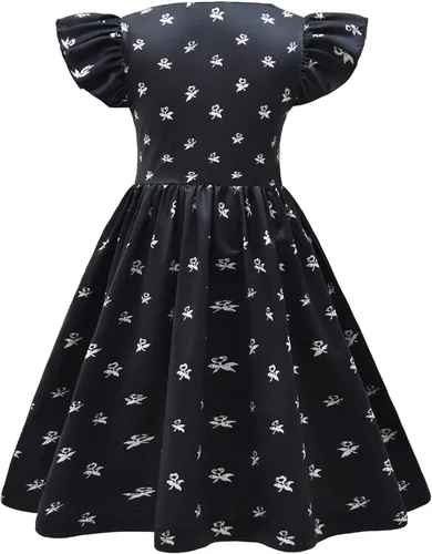Vista 3 de XXTWYY Disfraz de cosplay para niñas, vestido elegante de Halloween