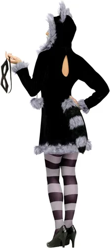 Vista 3 de Fun World Disfraz de mapache racy para mujer