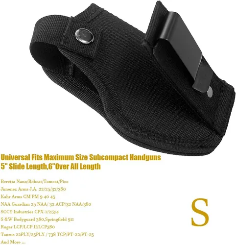 Vista 9 de Funda interior de la cintura para funda oculta para pistola de transporte oculto para mini pistolas compactas compactas de tamaño completo