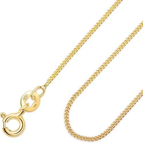 Vista 9 de Amberta Collar de cadena de plata de ley 925 para niños (14 pulgadas - 4 a 12 años)