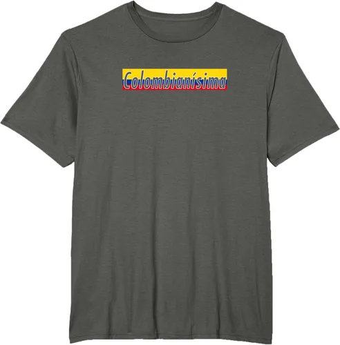 Vista 6 de Camisas Colombianisima Colombia para mujer Bandera de Colombia, Negro, S