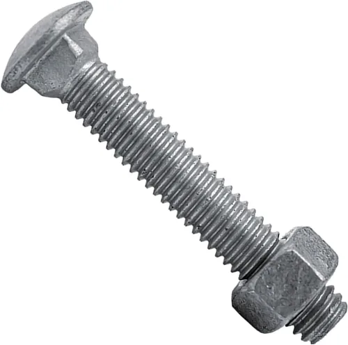 Vista 8 de Pernos de carro 1/4-20 x 3/4 ": Pernos de carro galvanizados a granel para valla (25 piezas)