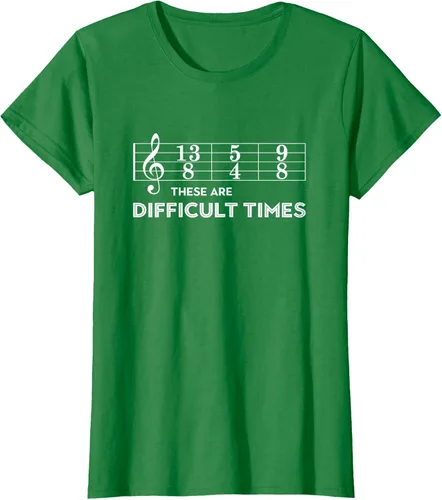 Vista 32 de Musician - Camiseta con texto en inglés "These are Difficult Times", talla S