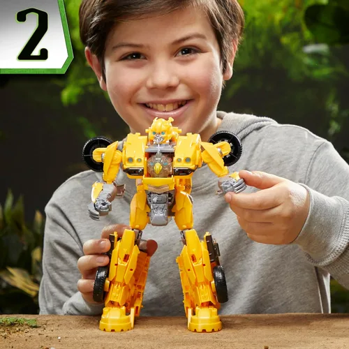 Vista 9 de Juguetes Transformers Rise of The Beasts Movie, Juguete Convertible Bumblebee Modo Bestia con Luces y Sonidos, Edades 6 y más, 10 pulgadas