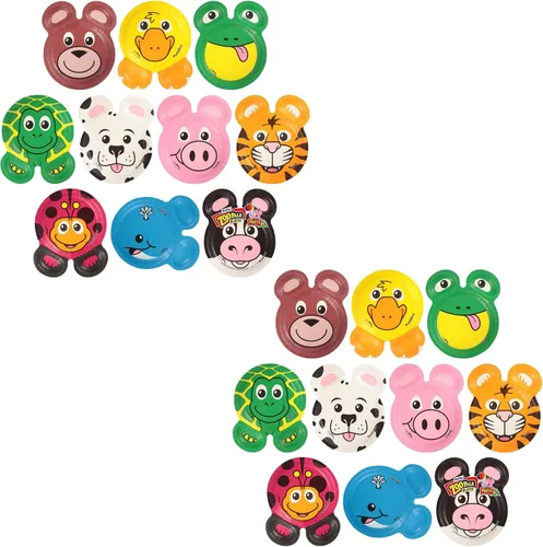 Vista 12 de Hefty Zoo Pals - Vasos de plástico con estampado de animales para fiestas de cumpleaños o uso diario, ideales para manos pequeñas, 25 unidades, 10