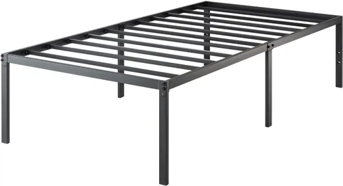 Vista 7 de SHA CERLIN Base de cama de plataforma de tamaño individual resistente, cabecera autofija, no necesita somier, base de colchón, sin ruido, fácil