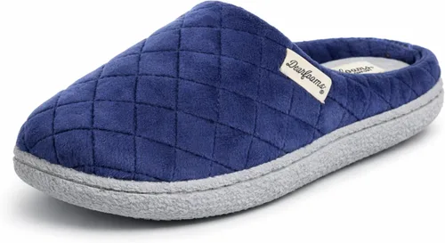 Vista 22 de Dearfoams - Pantuflas de espuma viscoelástica para mujer Leslie Terry con anchos amplios para interiores Paradise Pink Terry