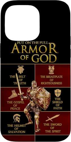 Vista 21 de Warrior of God Put On The Full Armor of God Funda para iPhone 17