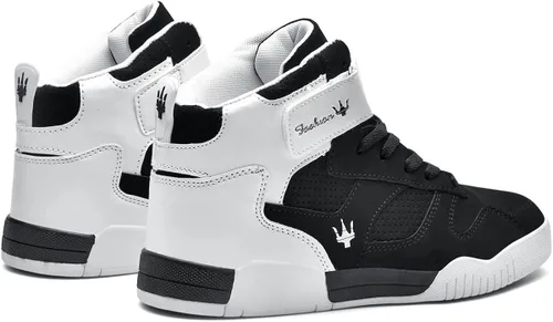 Vista 6 de FZUU Zapatos deportivos casuales de cuero para hombre