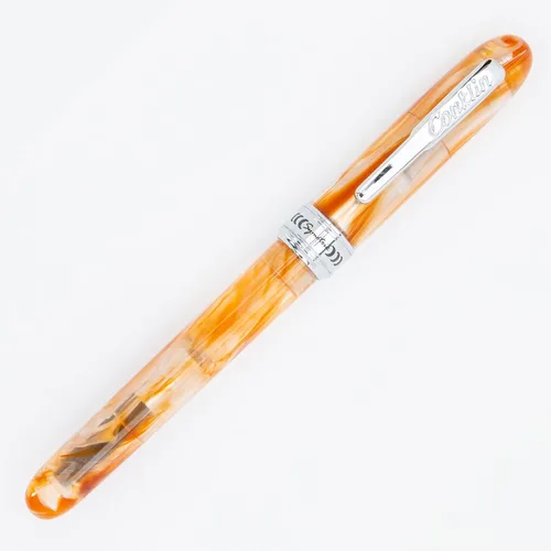 Vista 5 de Conklin Symetrik - Pluma estilográfica en caramelo Sundae con punta de punta, lujoso instrumento de escritura para escritura creativa y expresiva