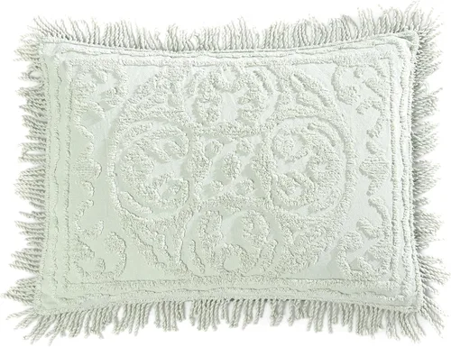 Vista 15 de Beatrice Home Fashions Medallón de chenilla, funda estándar, azul