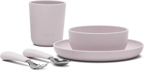 Vista 11 de Lalo Big Bites - Juego completo de vajilla para niños, apto para lavavajillas, sin BPA, juego de vajilla para niños, incluye cuenco apilable, plato