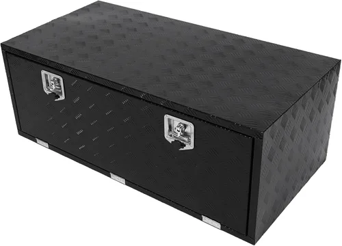 Vista 21 de confote Caja de herramientas chapada en aluminio resistente de 18 x 17 x 18 pulgadas, caja de herramientas para debajo de la carrocería, caja