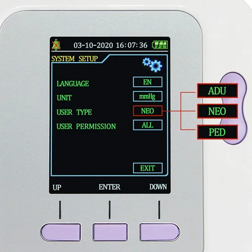 Vista 5 de CONTEC Tensiómetro de presión arterial completamente automático de brazo superior con 3 modos y 3 puños, esfigmomanómetro electrónico con memoria